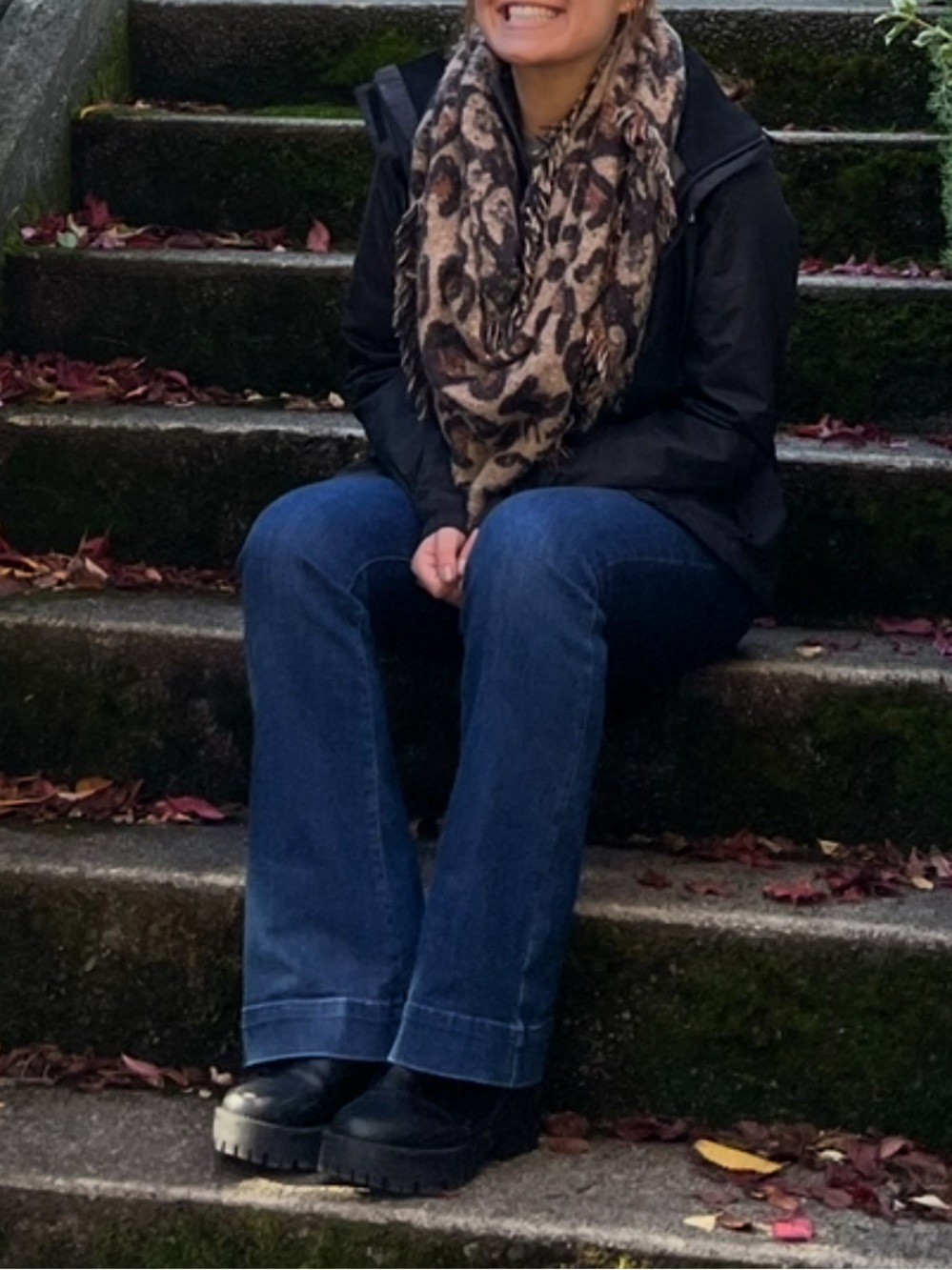 Altar'd State Leopard Print Scarf - Brown and Black